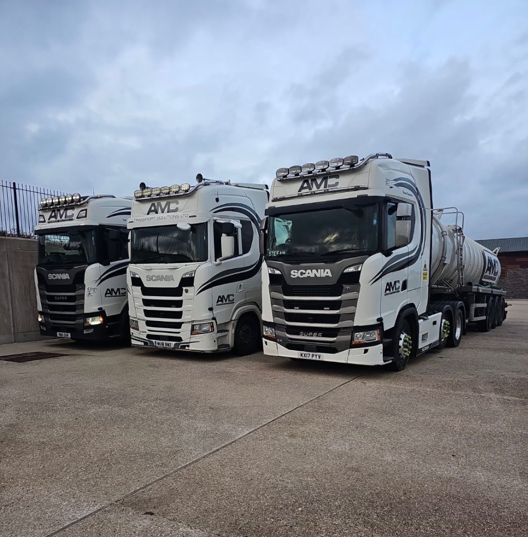 AMC Transport Solutions fleet at depot