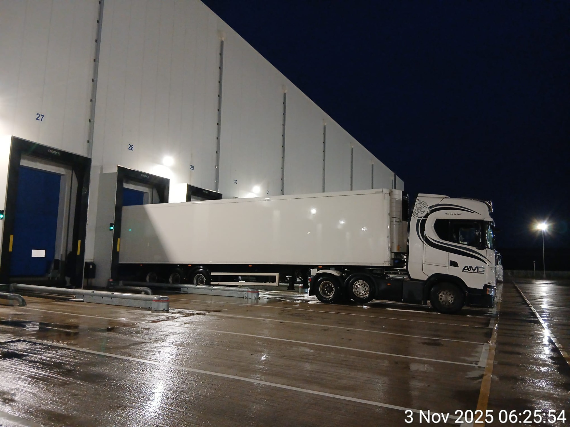 AMC transport fleet on site